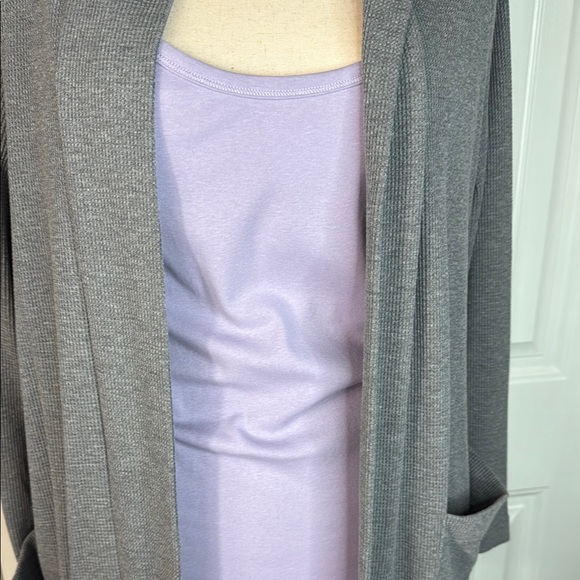 Splendid Hooded cardigan with purple tank Sz XXL - Picture 3 of 12